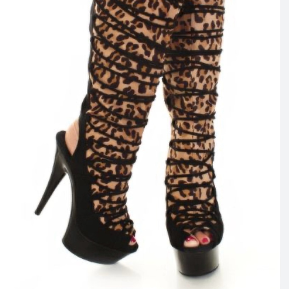 WILD DNA Peep  Open  SuedeToe Stiletto Boots Exotic Dancer